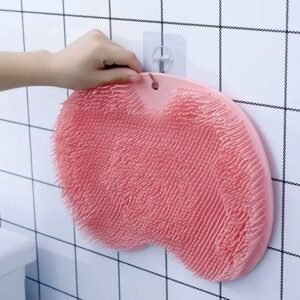 Silicone Bath Massage Cushion ? Suction Cup Exfoliating Foot Scrubber & Mat
