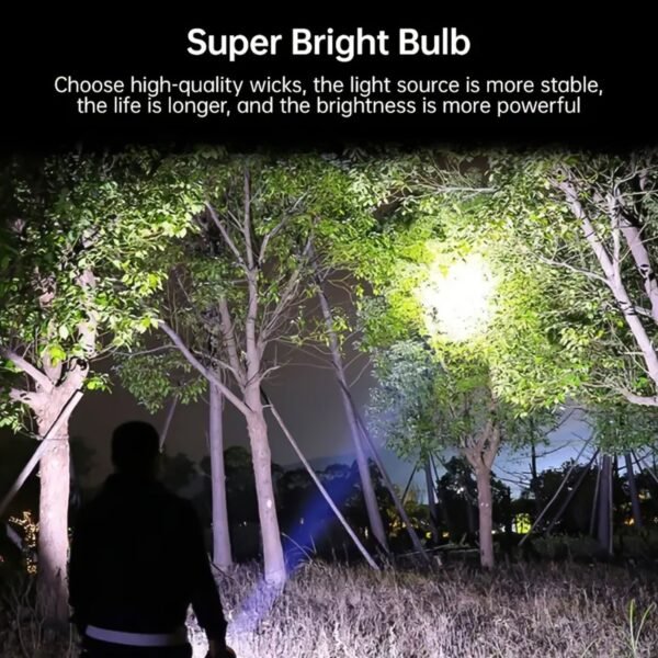 Portable Flashlight / Torch  COB 7LED Hand Light USB Rechargeable Light with - Image 4