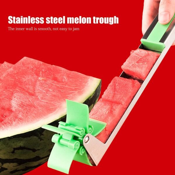 Stainless Steel Washable Watermelon Cutter ? Windmill Slicer & Peeler - Image 5