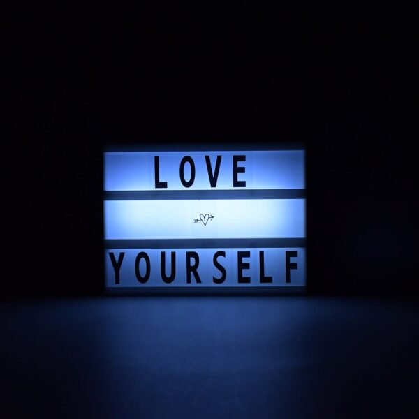 Black Mini A6 Magnetic Cinematic Light Box with 82 Characters and 10 Emojis  (1 - Image 3