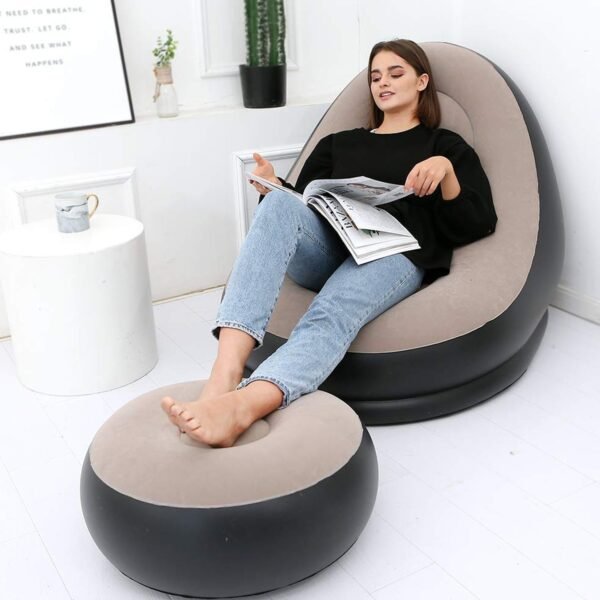 Portable Indoor/Outdoor Air Sofa, couch & Pump - Image 3