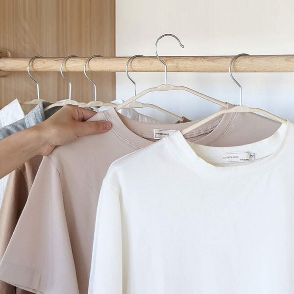 PP Cloth Hanger Set of 1 with Zinc Plated Steel Hook (1 Pc) - Image 5