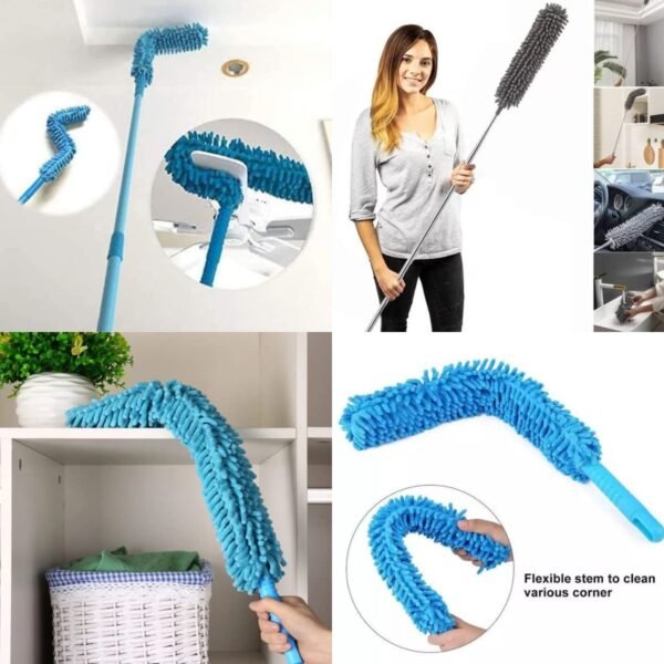 Adjustable Long Handle Microfiber Dust Brush ? Foldable Ceiling & Appliance - Image 3