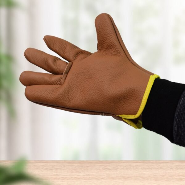 Gloves Gardening Gloves for Men Women Leather Gloves Heavy Duty Gloves (1 Pair) - Image 3