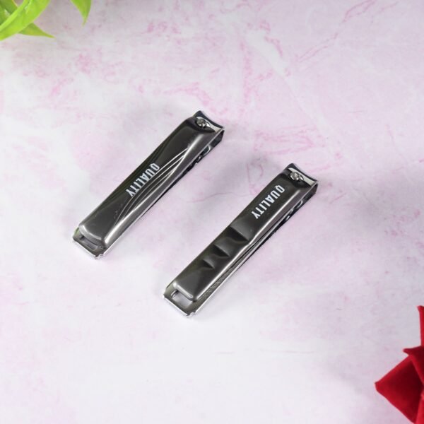 Stainless Steel Folding Portable Large Nail Clippers with Nail File (1 Pc) - Image 3