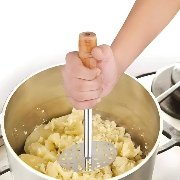 High Grade Stainless Steel Potato Masher Paubhaji / Pav Bhaji Masher with - Image 4