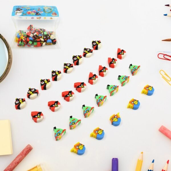 Colorful Novelty Eraser Set for Kids and Gifts (28 Pcs In 1 Packet) - Image 3