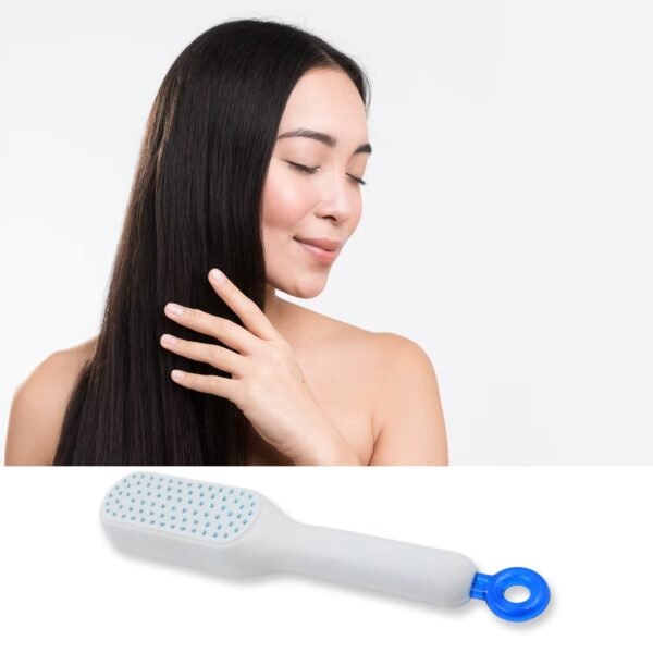 Self-Cleaning Hairbrush, Massage Comb (1 Pc / With Box) - Image 3