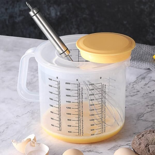 Plastic Baking Measuring Cup 2.5L Measurement with Scale Kitchen Pouring Cup - Image 3