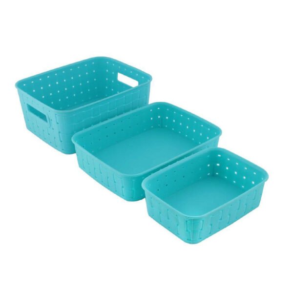 Multipurpose Smart Shelf Basket  Storage Basket (Set 3 Pc) - Image 5