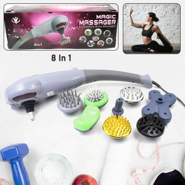 Electric 8 In 1 Full Body Massager, Magic Massager (1 Set) - Image 2