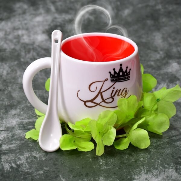 Multi design coffee Mug With Spoon and box packing. Ceramic Mugs to Gift your - Image 3