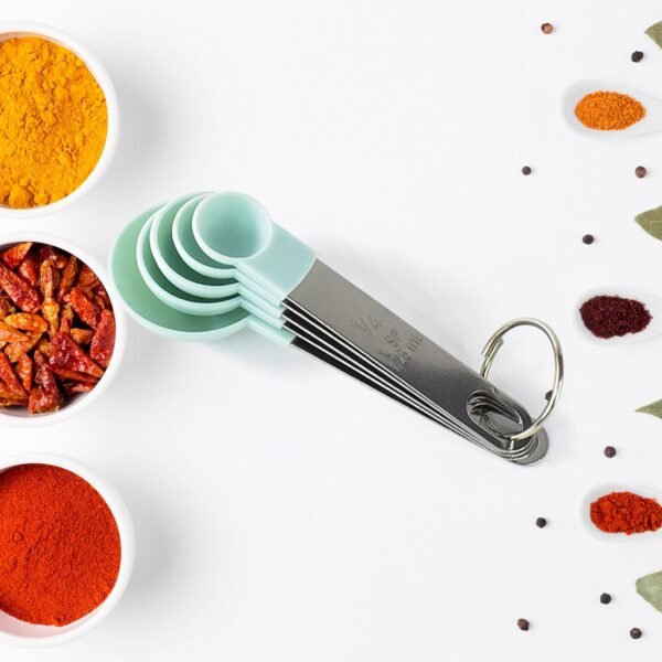 Stainless Steel and Plastics Measuring Spoon (Set of 5 Pc) - Image 5