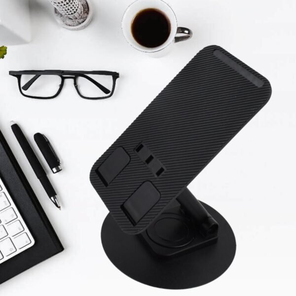 Rotating Foldable Mobile Stand ? Height & Angle Adjustable Phone Holder for - Image 4
