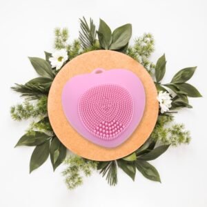 Waterproof Heart-Shaped Face Wash Brush | Silicone Facial Cleansing &