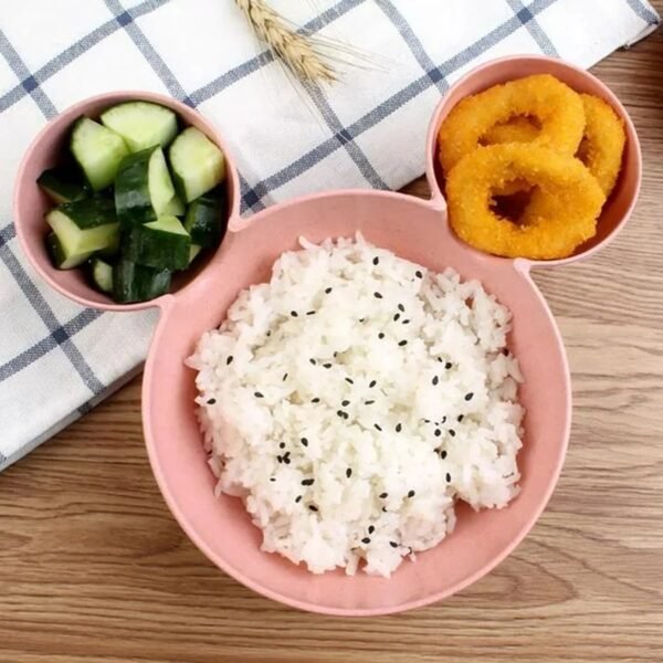 Mickey Mouse Shape Plates for Kids, BPA Free, & Unbreakable Children?s Food - Image 3