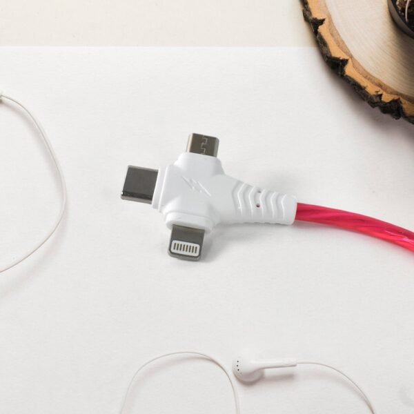 3 in 1 Charging Cable Light Up Fast Charger Lighting Cable - Image 3