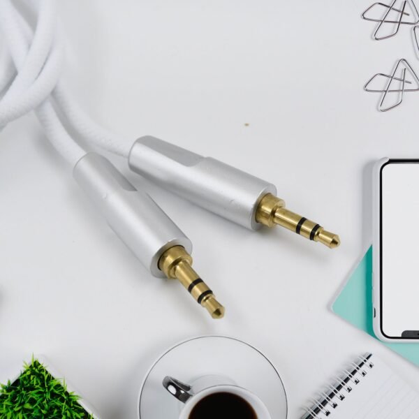 Aux Cable for Mobile and Tablet Home / Car Stereos & More (1 Pc / 1000MM) - Image 3