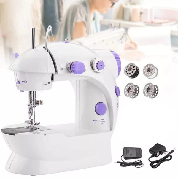 Home Tailoring Sewing Machine With Extension Table Set, Foot Pedal, Adapter - Image 3