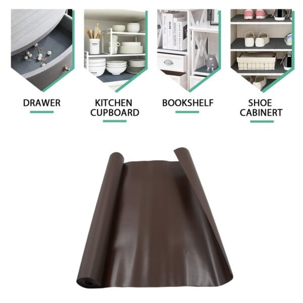 Multipurpose Anti-Slip Mat Liner Roll for Kitchen, Bathroom, Fridge & Shelves - Image 3