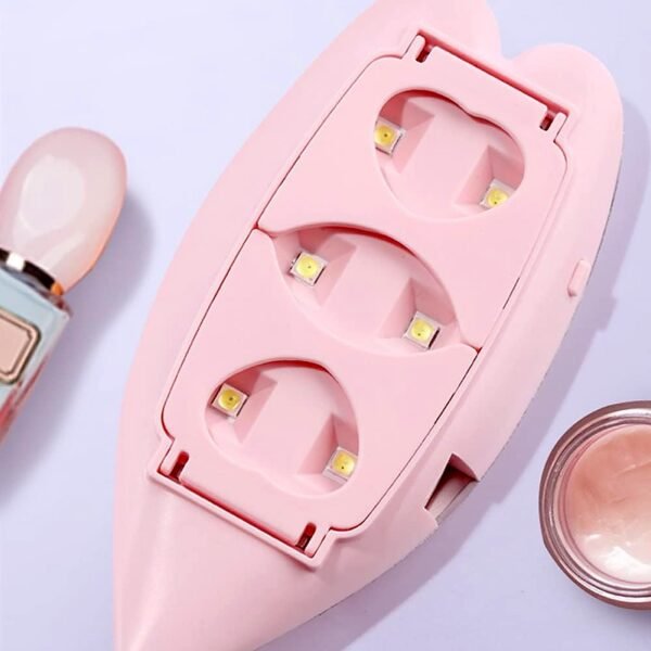 Mini Nail Lamp 6w 6 Led UV Nail Dryer with USB Cable for Gel Nail Polish Nail - Image 3