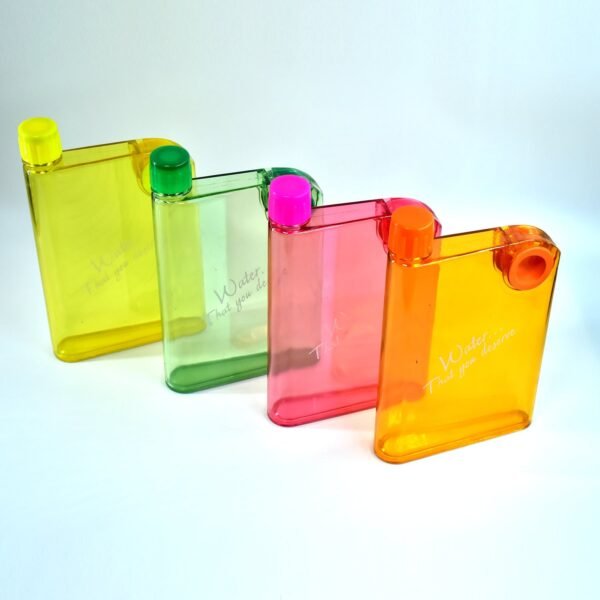 Notebook Style Slim Water Bottle (380 ml, Multicolor) - Image 3