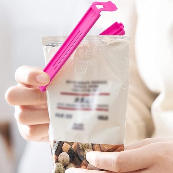 Food Bag Clip Sealer ? Airtight Plastic Clips for Snacks, Kitchen & Camping (18 - Image 3