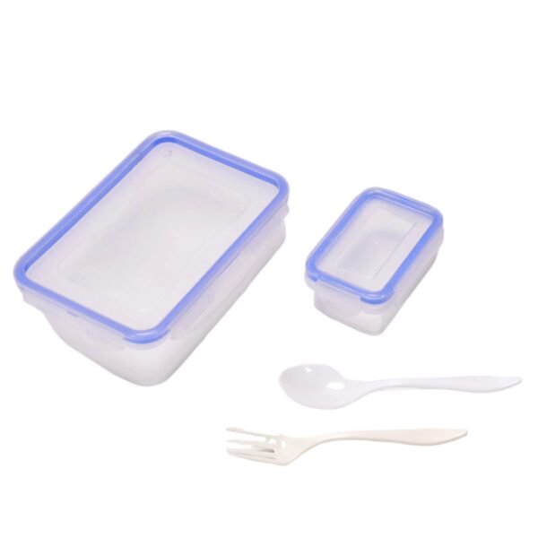 Multipurpose Air Tight 4 Side Lock Food Grade Lunch Box With Small Square