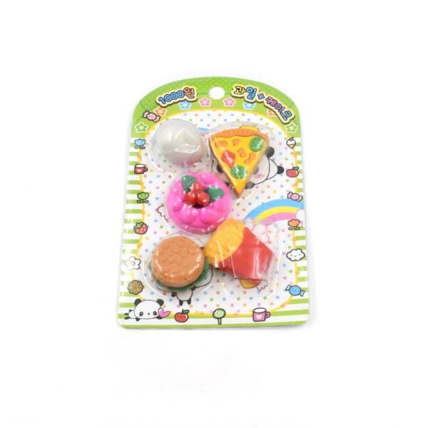 3D Food Shape Fancy & Stylish Colorful Erasers, Mini Eraser Creative Cute - Image 5
