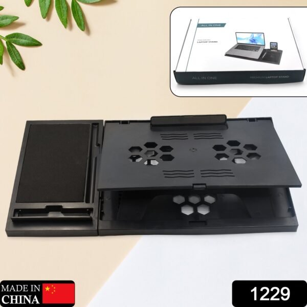 Laptop Stand Suitable Portable Foldable Compatible with MacBook Notebook Tablet - Image 2