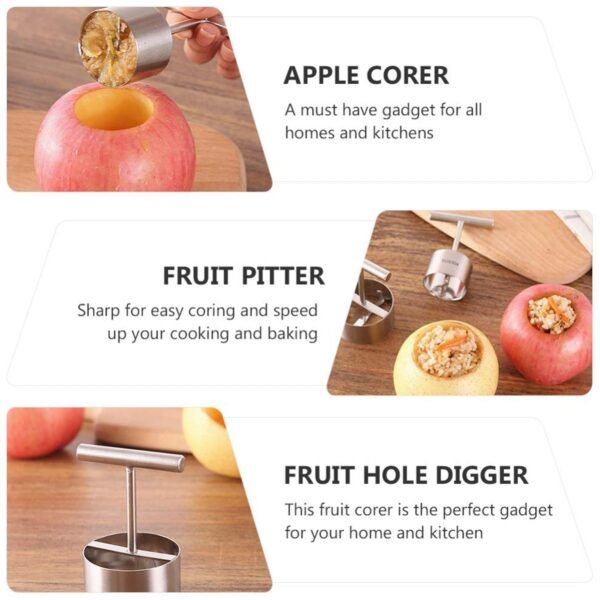 Corer Pear Core Separator Vegetable Core Remover Seeder Cutter Pitter Fruit - Image 3