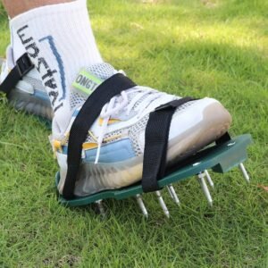 Lawn Aerator Sandals, Garden Grass Aerator Spiked Sandals Green Studded Shoes