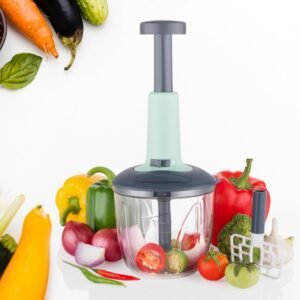 1100 ml 2 in 1 Push up Chopper with affixed with 6 Sharp Blade | Vegetable and