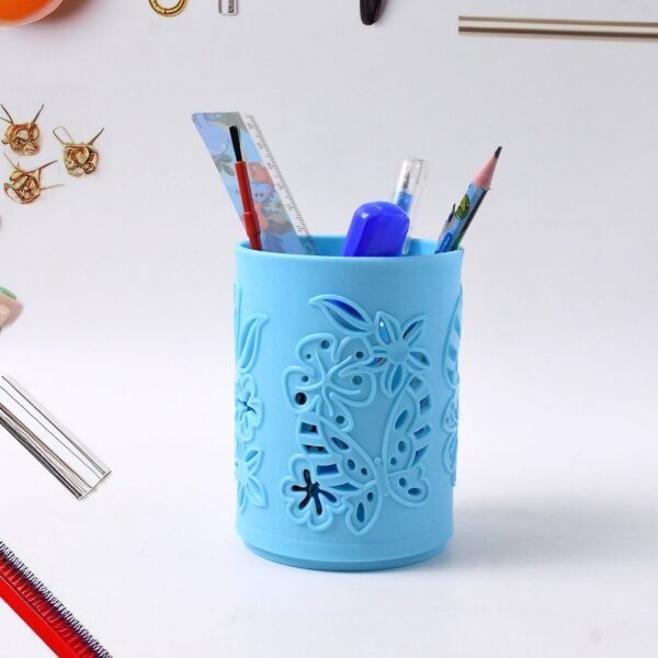 Pen holder Office Desk Plastic Mesh Pen Stand (1 Pc) - Image 3
