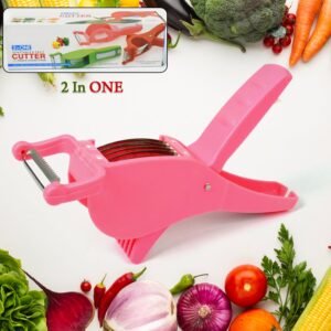 Plastic 2 in 1 Vegetable & Fruit Multi Cutter 5 Blade Vegetable Cutter with