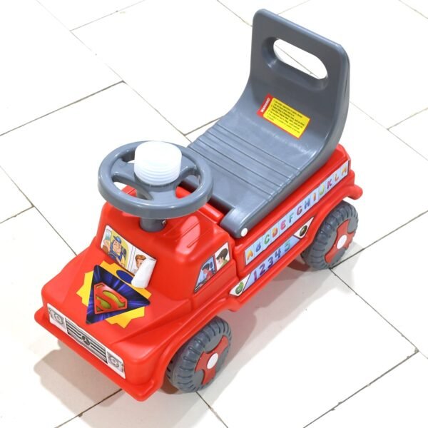 Kids Baby Ride-On Push Car with Musical Horn & Backrest ? Perfect Toy for