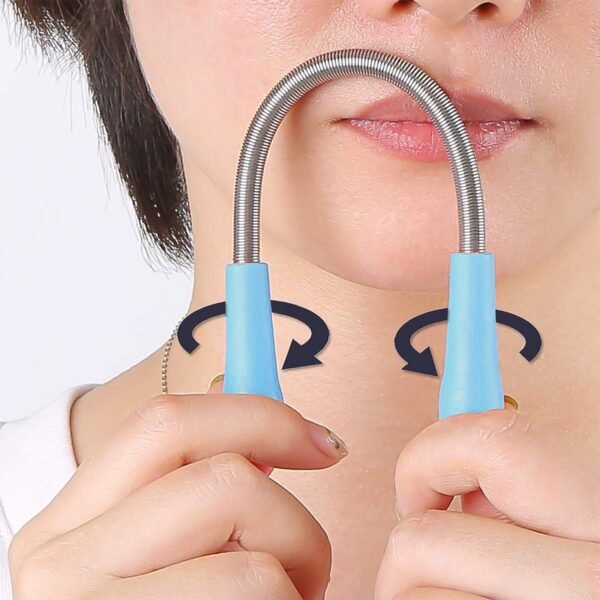 Facial Hair Remover Set Spring Epilator Hair Removal Springs Eyebrow Razors (1 - Image 3