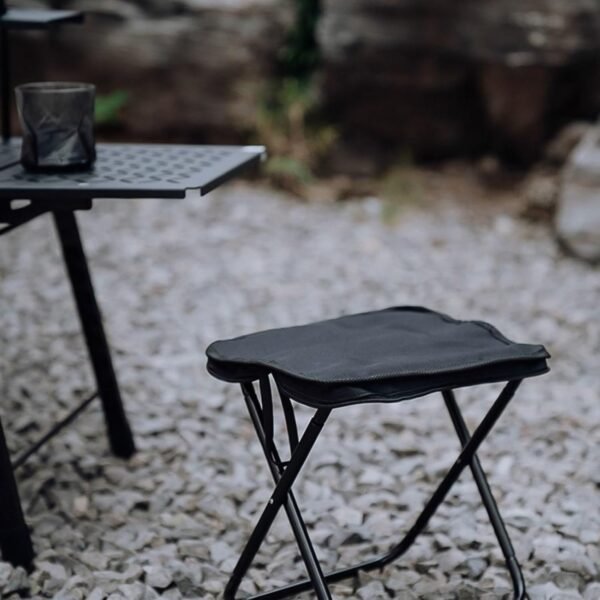 Folding Camping Stool Collapsible Camp Stool Portable Seat Travel Little Stools - Image 4