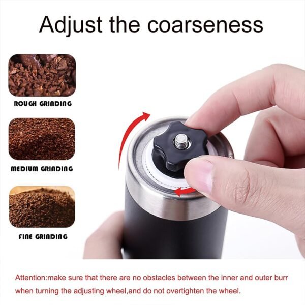Portable Stainless Steel Manual Coffee Grinder (1 Pc) - Image 3