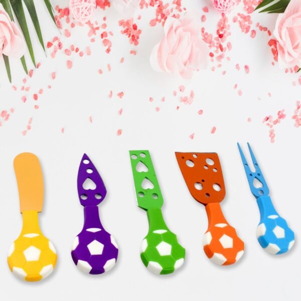Football Soccer Cheese Knife Set (5 Pcs Set) - Image 4