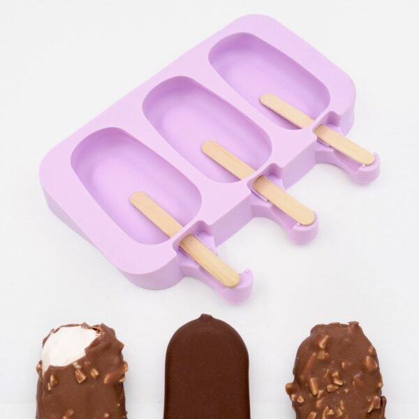 Silicone Sicle Molds ? DIY Ice Pops with Lids & 50 Sticks - Image 4