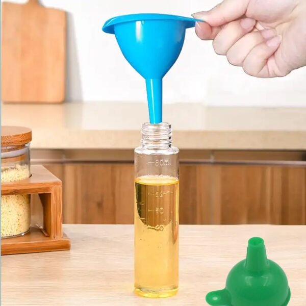 Silicone Funnel For Pouring Oil, Sauce, Water, Juice And Small Food-Grains (1 - Image 5