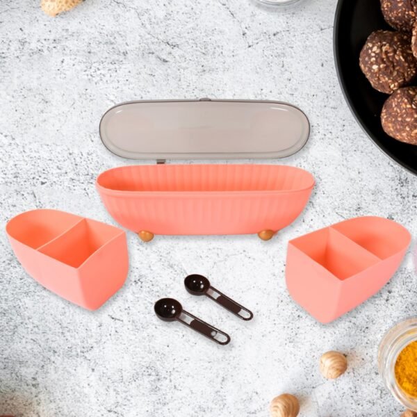 8255?Spice Bottle Spice Jar Durable Spice Seasoning Box, Jar Food Grade Spoon - Image 3