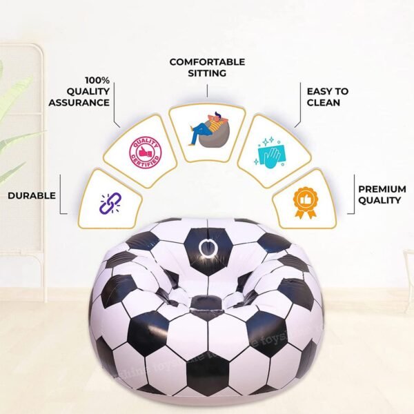 Foldable Sofa, Cartoon Style Inflatable Folding Chair, Ball Chair, Inflatable - Image 4
