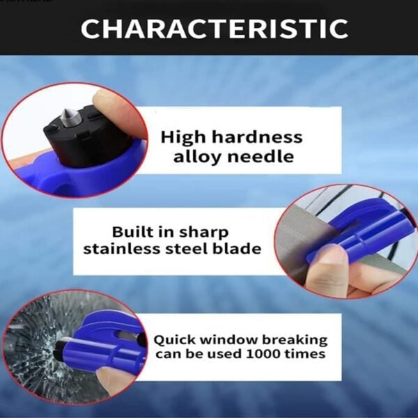 2-in-1 Emergency Safety Cutter ? Keychain Tool for Glass Breaking & Seatbelt - Image 5