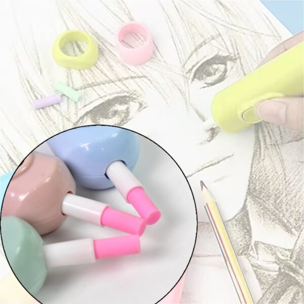 Electric Eraser Kit ? Battery Operated with 10 Refills for Drawing & Sketching - Image 5