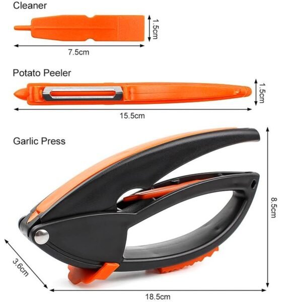 Multifunctional Garlic Press, Garlic Mincing & Crushing Tool (1 Pc) - Image 4