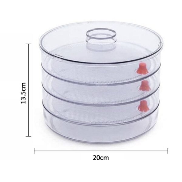 Plastic 4 Compartment Sprout Maker, White - Image 5