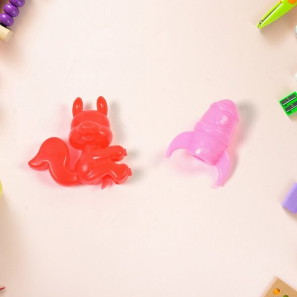 Mix Character, Monkey, Fish, Cat Pencil Top Promotional toys (1 Pc / Mix Colour - Image 3