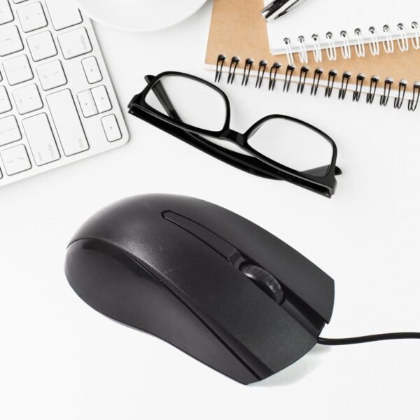 Computer / Laptop Wired Optical Mouse, X2 (1 Pc) - Image 3